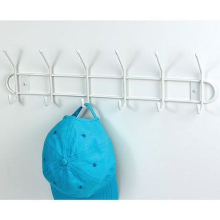 Spectrum Diversified Spectrum White 6 Hook Rail 60000